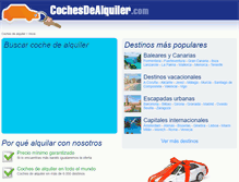 Tablet Screenshot of cochesdealquiler.com